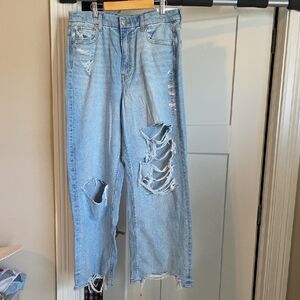 🆕️ American Eagle Outfitters Ripped Light Blue Boyfriend Jeans